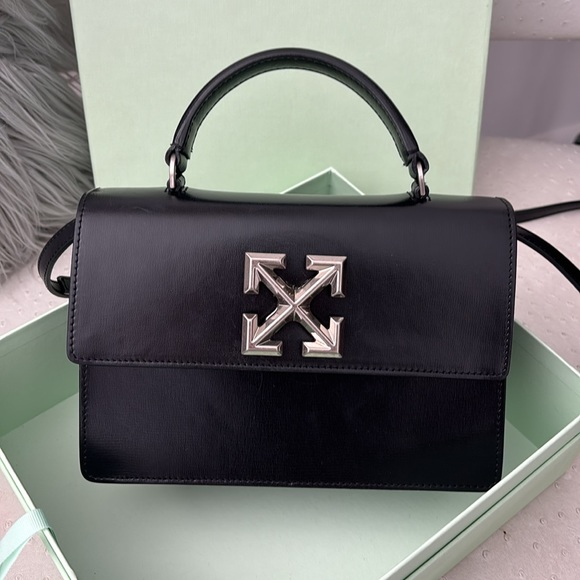 Authentic Off White Jitney Black Crossbody - Picture 2 of 12